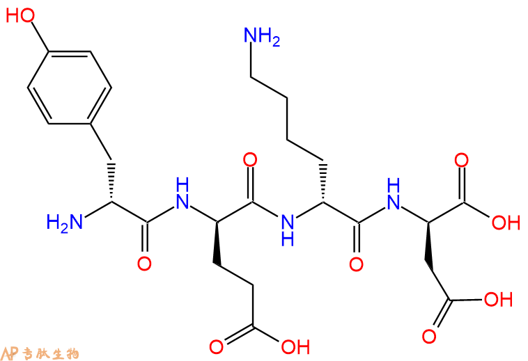 专肽生物产品H2N-DTyr-DGlu-DLys-DAsp-COOH