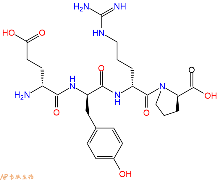 专肽生物产品H2N-DGlu-DTyr-DArg-DPro-COOH