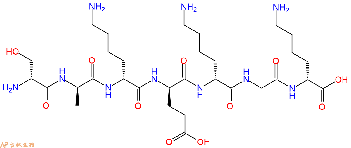 专肽生物产品H2N-DSer-DAla-DLys-DGlu-DLys-Gly-DLys-COOH
