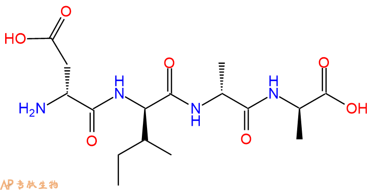 专肽生物产品H2N-DAsp-DIle-DAla-DAla-COOH