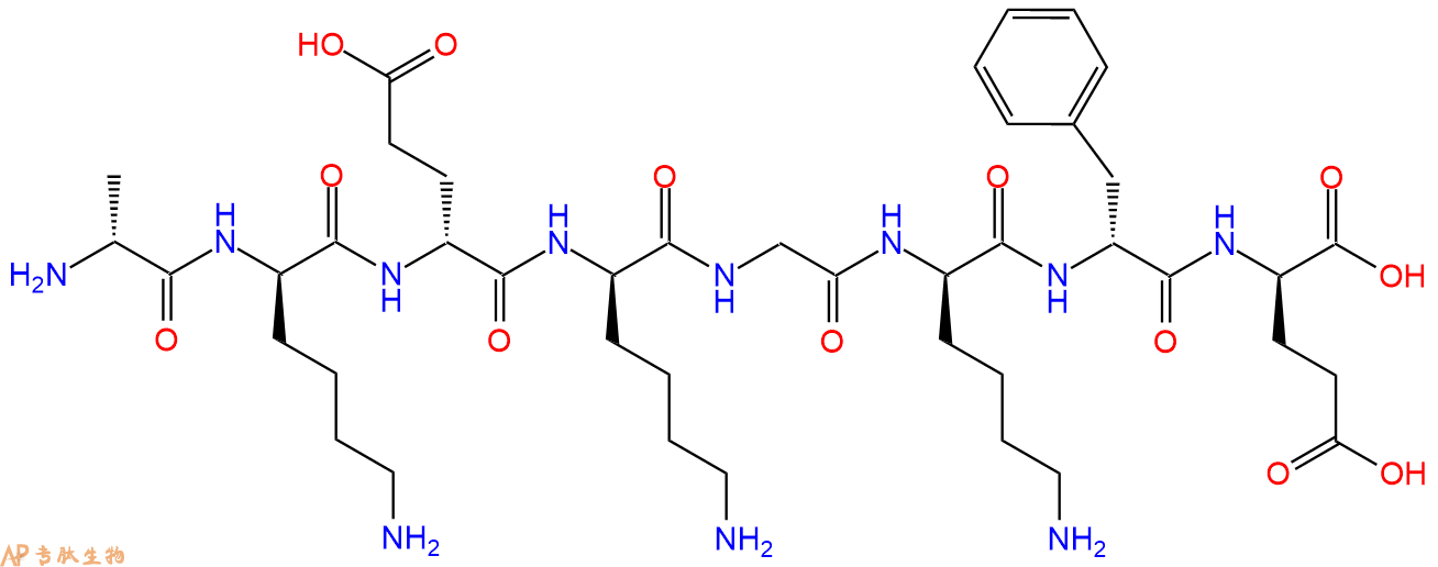 专肽生物产品H2N-DAla-DLys-DGlu-DLys-Gly-DLys-DPhe-DGlu-COOH