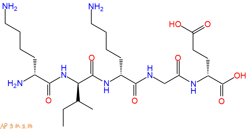 专肽生物产品H2N-DLys-DIle-DLys-Gly-DGlu-COOH