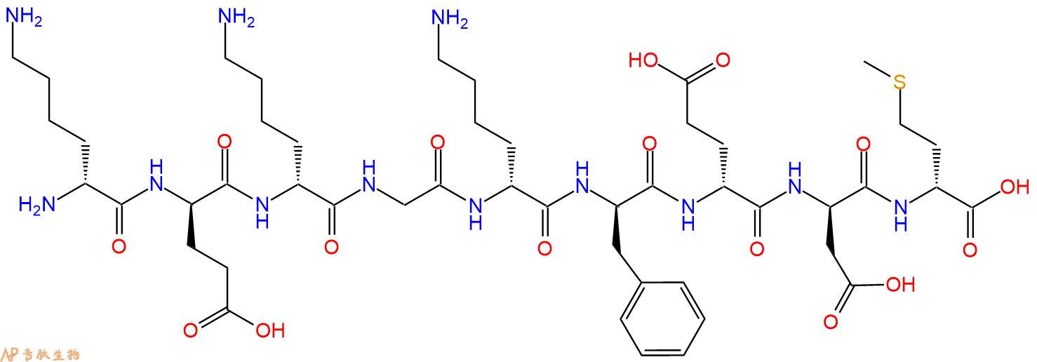 专肽生物产品H2N-DLys-DGlu-DLys-Gly-DLys-DPhe-DGlu-DAsp-DMet-CO