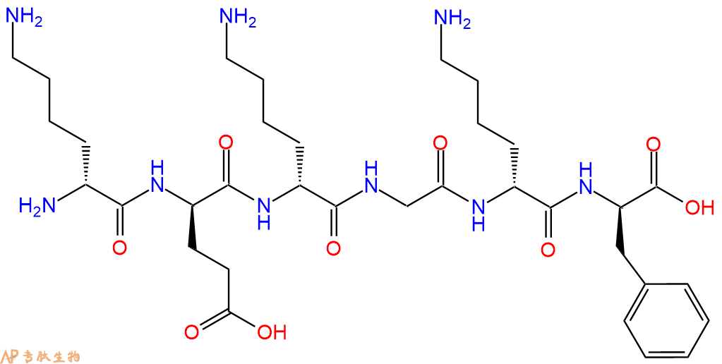 专肽生物产品H2N-DLys-DGlu-DLys-Gly-DLys-DPhe-COOH
