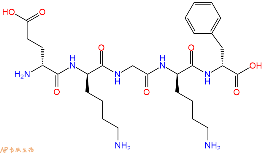 专肽生物产品H2N-DGlu-DLys-Gly-DLys-DPhe-COOH