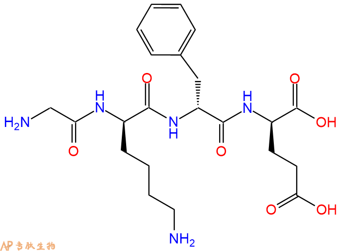 专肽生物产品H2N-Gly-DLys-DPhe-DGlu-COOH