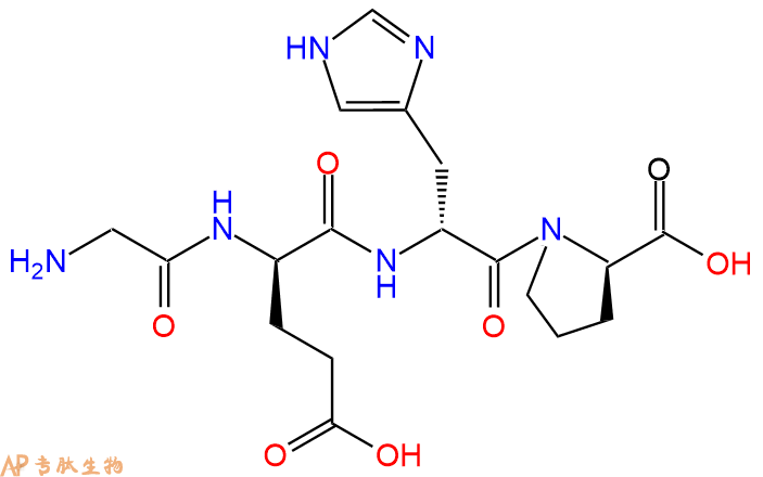 专肽生物产品H2N-Gly-DGlu-DHis-DPro-COOH
