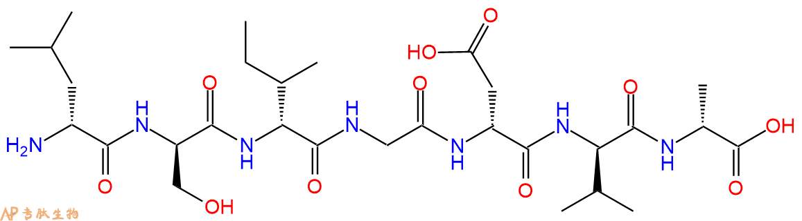 专肽生物产品H2N-DLeu-DSer-DIle-Gly-DAsp-DVal-DAla-COOH