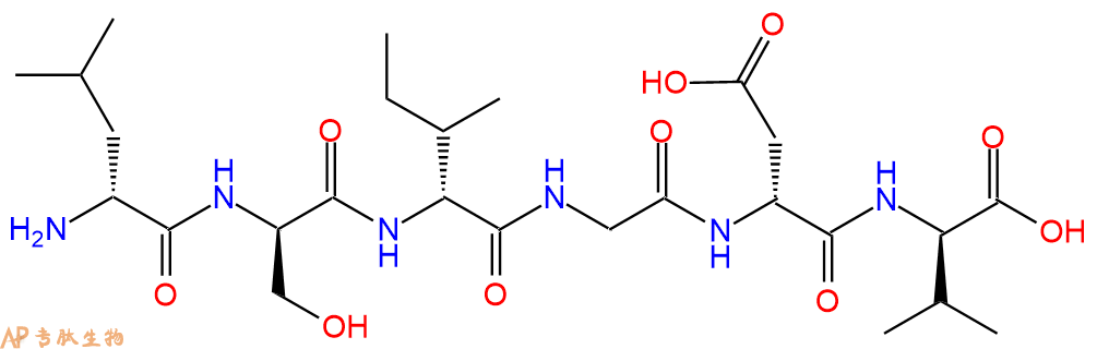 专肽生物产品H2N-DLeu-DSer-DIle-Gly-DAsp-DVal-COOH