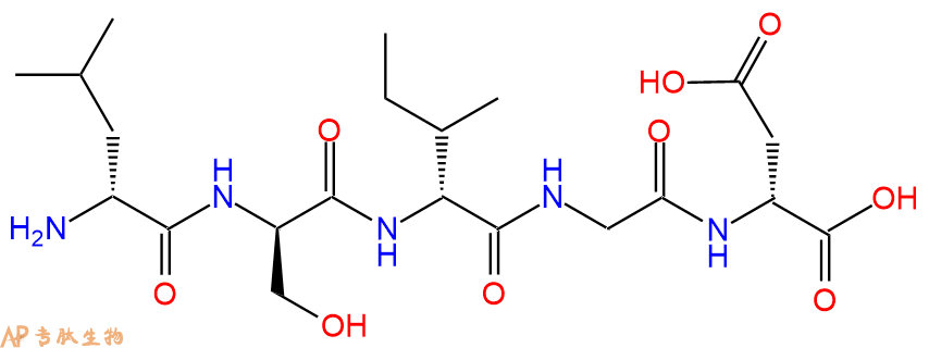 专肽生物产品H2N-DLeu-DSer-DIle-Gly-DAsp-COOH