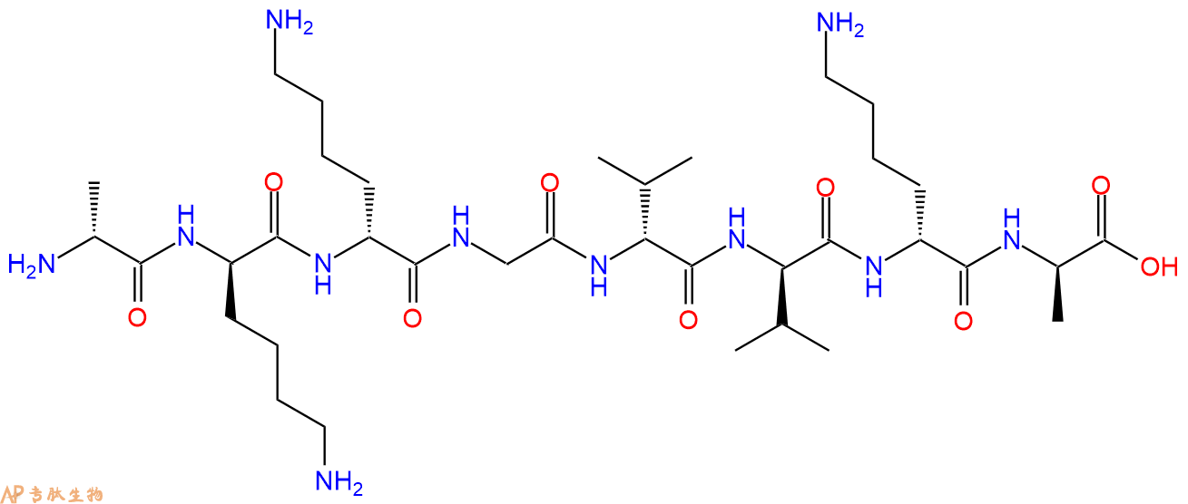 专肽生物产品H2N-DAla-DLys-DLys-Gly-DVal-DVal-DLys-DAla-COOH