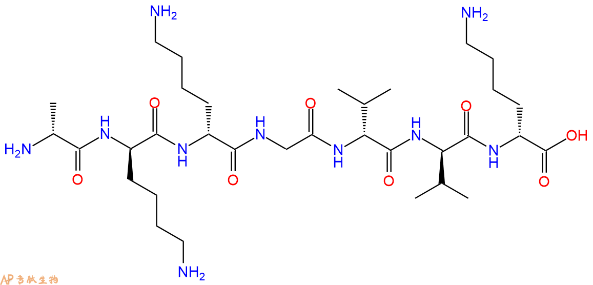 专肽生物产品H2N-DAla-DLys-DLys-Gly-DVal-DVal-DLys-COOH