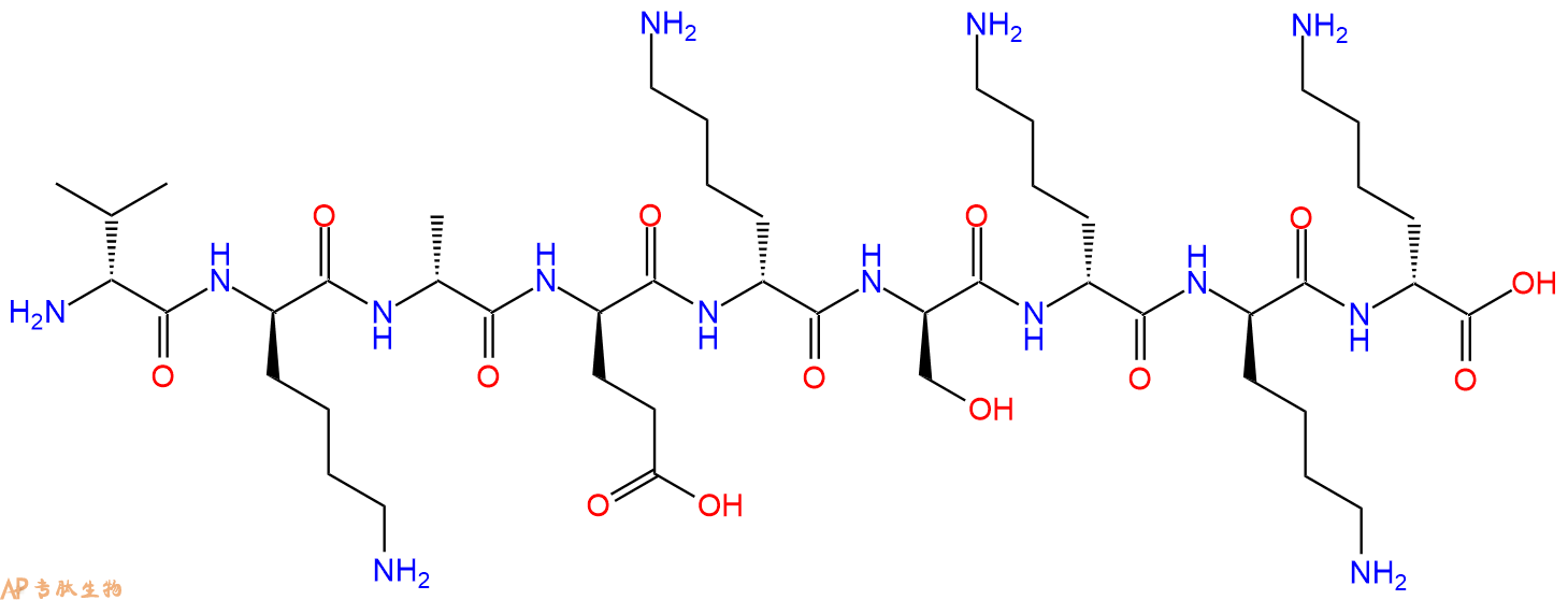专肽生物产品H2N-DVal-DLys-DAla-DGlu-DLys-DSer-DLys-DLys-DLys-C