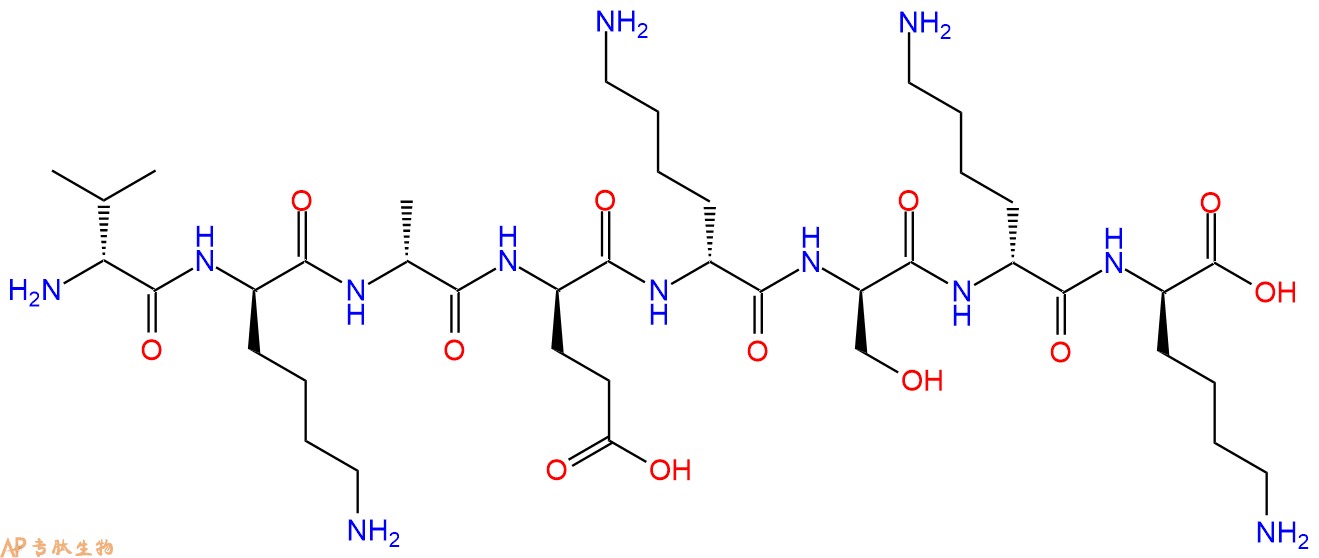 专肽生物产品H2N-DVal-DLys-DAla-DGlu-DLys-DSer-DLys-DLys-COOH