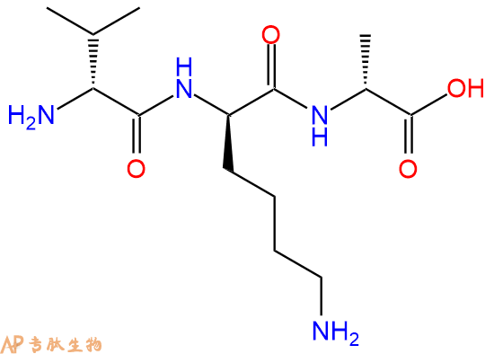 专肽生物产品H2N-DVal-DLys-DAla-COOH