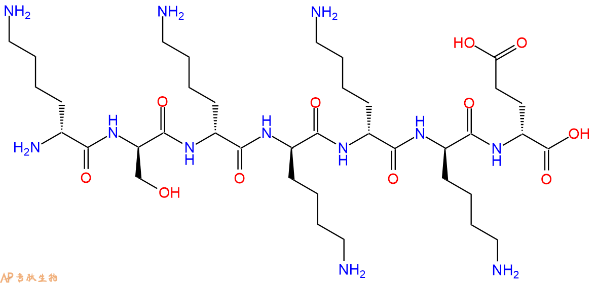 专肽生物产品H2N-DLys-DSer-DLys-DLys-DLys-DLys-DGlu-COOH
