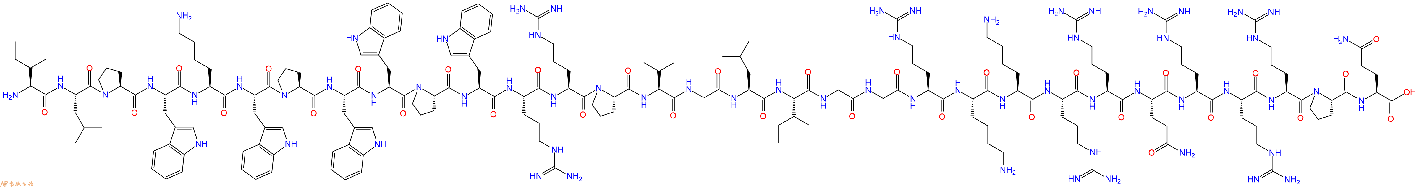 专肽生物产品H2N-Ile-Leu-Pro-Trp-Lys-Trp-Pro-Trp-Trp-Pro-Trp-Ar