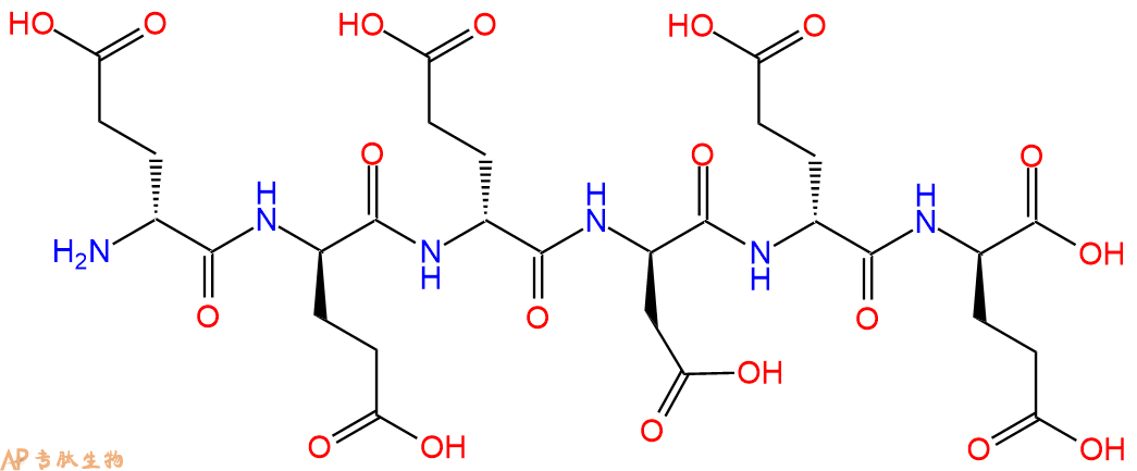 专肽生物产品H2N-DGlu-DGlu-DGlu-DAsp-DGlu-DGlu-COOH