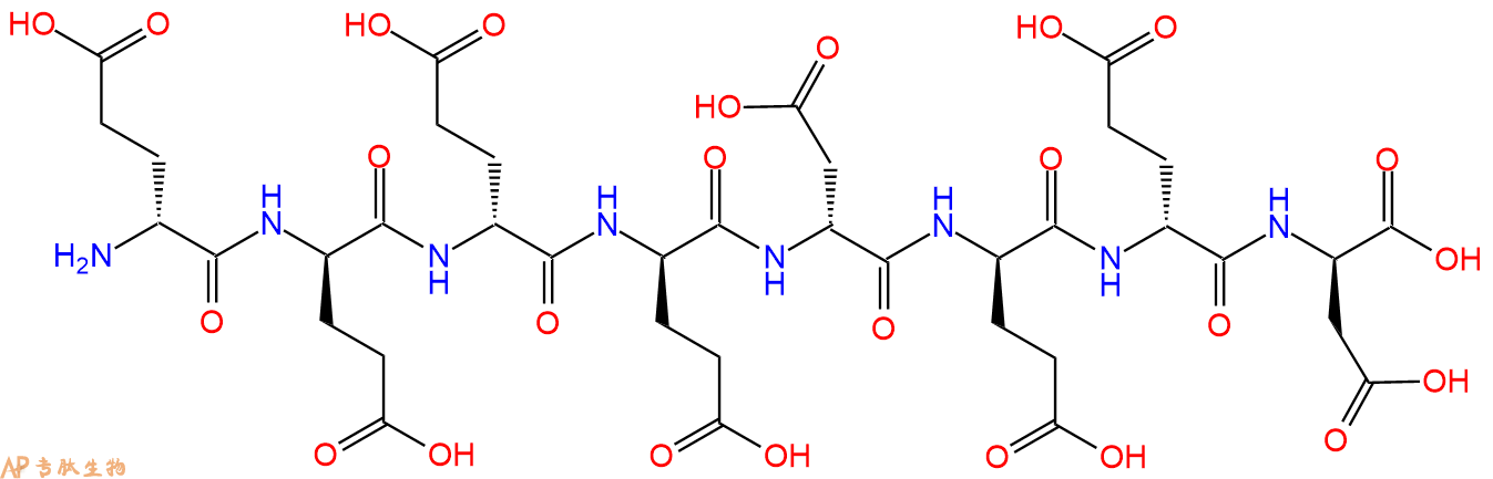 专肽生物产品H2N-DGlu-DGlu-DGlu-DGlu-DAsp-DGlu-DGlu-DAsp-COOH