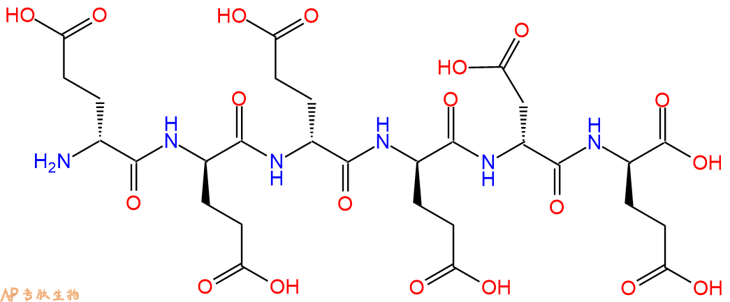专肽生物产品H2N-DGlu-DGlu-DGlu-DGlu-DAsp-DGlu-COOH
