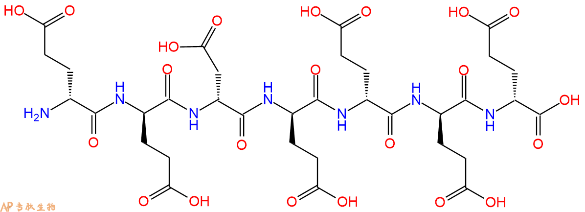 专肽生物产品H2N-DGlu-DGlu-DAsp-DGlu-DGlu-DGlu-DGlu-COOH