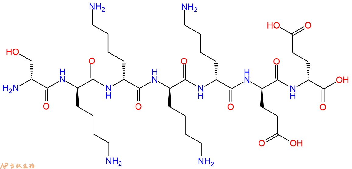 专肽生物产品H2N-DSer-DLys-DLys-DLys-DLys-DGlu-DGlu-COOH