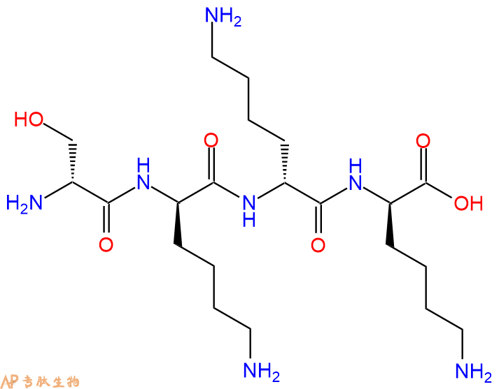专肽生物产品H2N-DSer-DLys-DLys-DLys-COOH