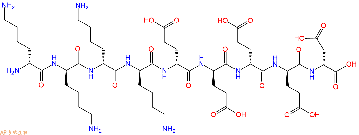 专肽生物产品H2N-DLys-DLys-DLys-DLys-DGlu-DGlu-DGlu-DGlu-DAsp-C