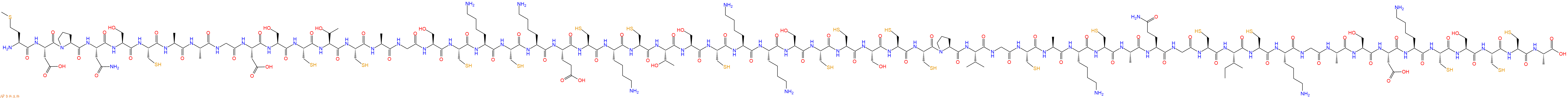 专肽生物产品H2N-Met-Asp-Pro-Asn-Ser-Cys-Ala-Ala-Gly-Asp-Ser-Cy
