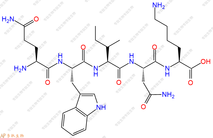 专肽生物产品H2N-Gln-Trp-Ile-Asn-Lys-COOH