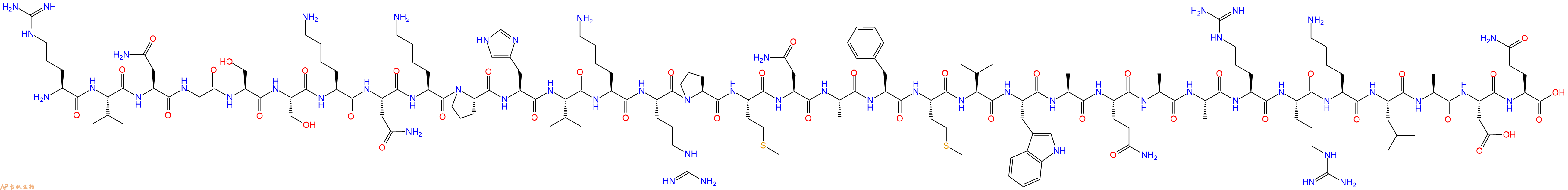 专肽生物产品H2N-Arg-Val-Asn-Gly-Ser-Ser-Lys-Asn-Lys-Pro-His-Va