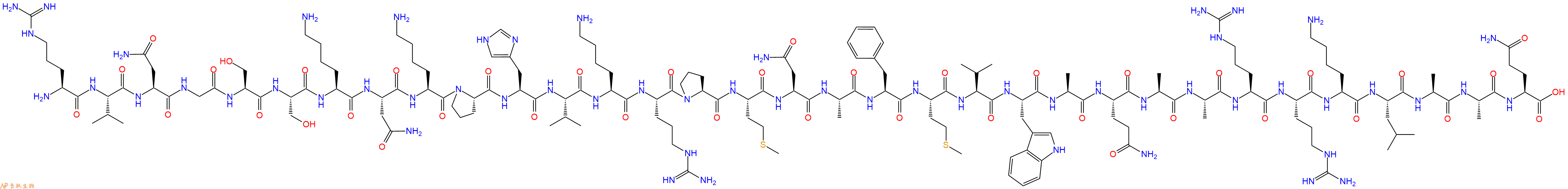 专肽生物产品H2N-Arg-Val-Asn-Gly-Ser-Ser-Lys-Asn-Lys-Pro-His-Va