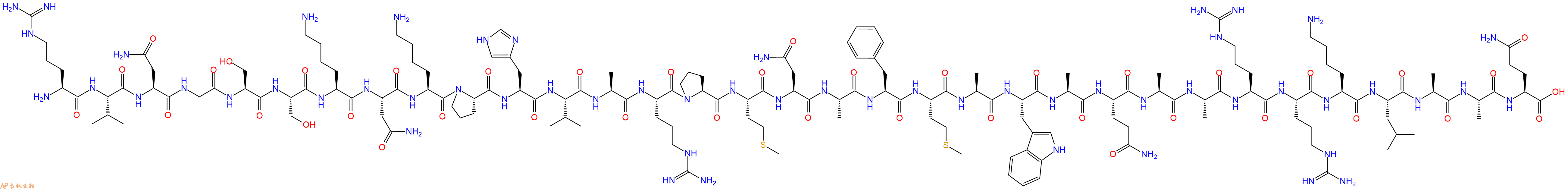 专肽生物产品H2N-Arg-Val-Asn-Gly-Ser-Ser-Lys-Asn-Lys-Pro-His-Va