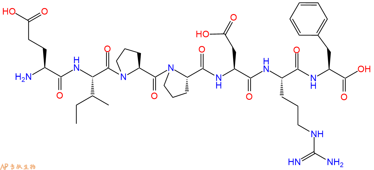 专肽生物产品H2N-Glu-Ile-Pro-Pro-Asp-Arg-Phe-COOH