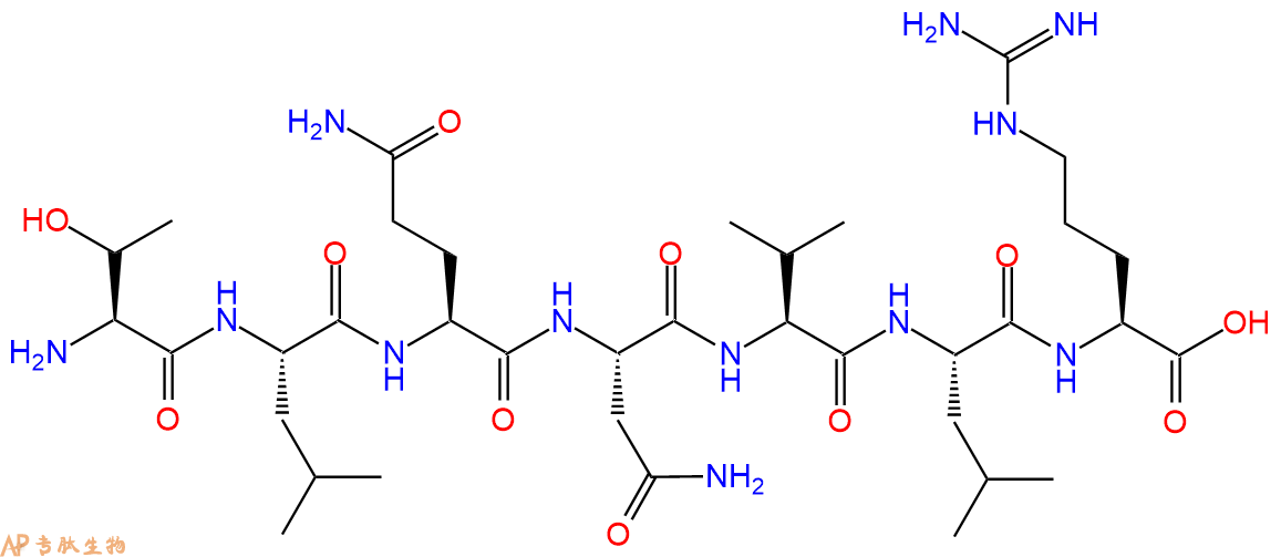 专肽生物产品H2N-Thr-Leu-Gln-Asn-Val-Leu-Arg-COOH