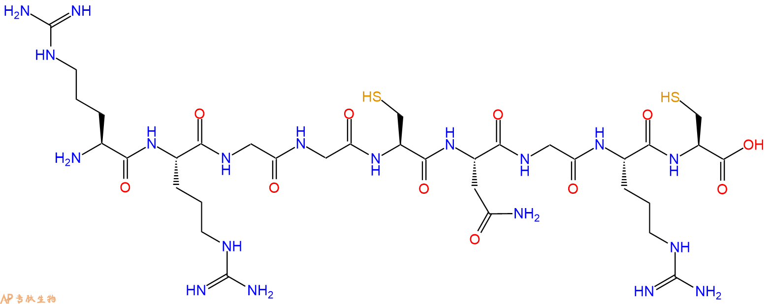 专肽生物产品H2N-Arg-Arg-Gly-Gly-Cys-Asn-Gly-Arg-Cys-COOH