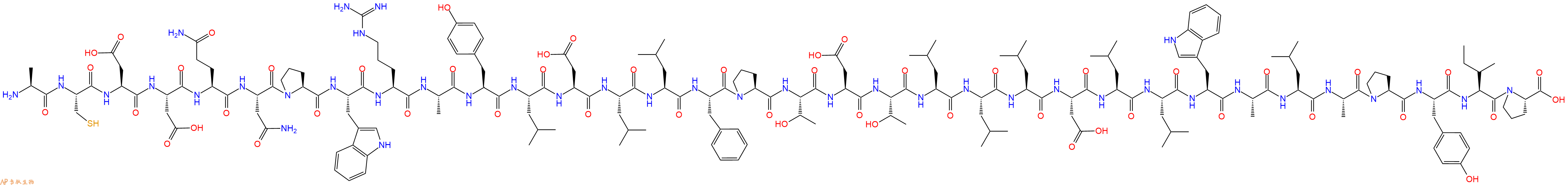 专肽生物产品H2N-Ala-Cys-Asp-Asp-Gln-Asn-Pro-Trp-Arg-Ala-Tyr-Le