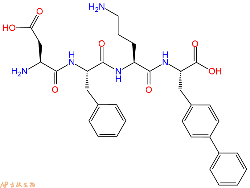 专肽生物产品H2N-Asp-Phe-Orn-Bip-COOH