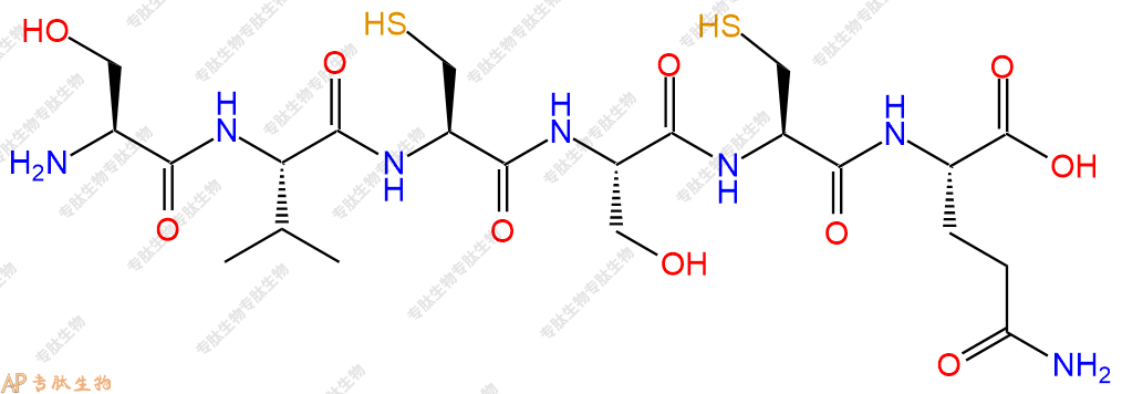 专肽生物产品H2N-Ser-Val-Cys-Ser-Cys-Gln-COOH