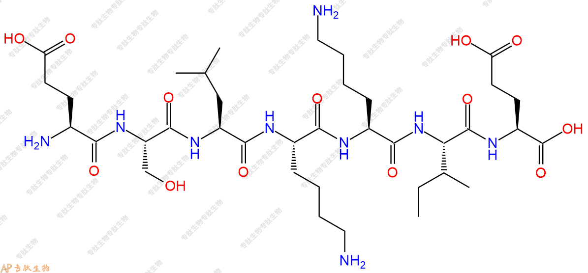 专肽生物产品H2N-Glu-Ser-Leu-Lys-Lys-Ile-Glu-COOH