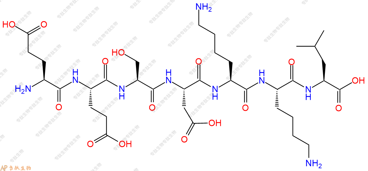 专肽生物产品H2N-Glu-Glu-Ser-Asp-Lys-Lys-Leu-COOH