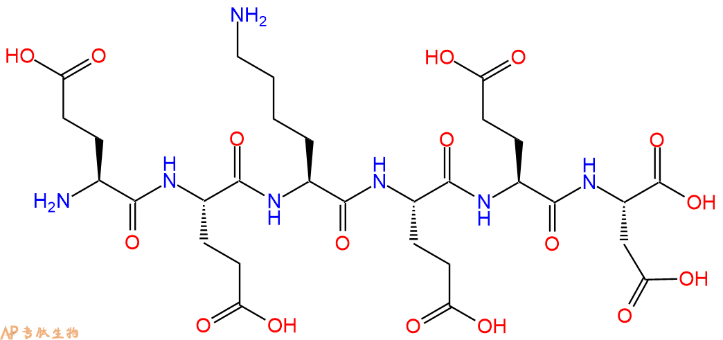 专肽生物产品H2N-Glu-Glu-Lys-Glu-Glu-Asp-COOH