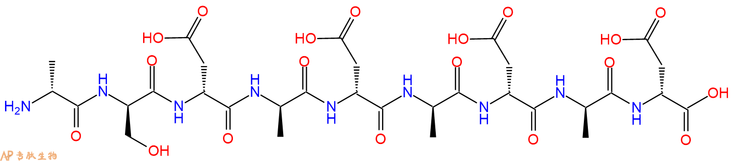 专肽生物产品H2N-DAla-DSer-DAsp-DAla-DAsp-DAla-DAsp-DAla-DAsp-C