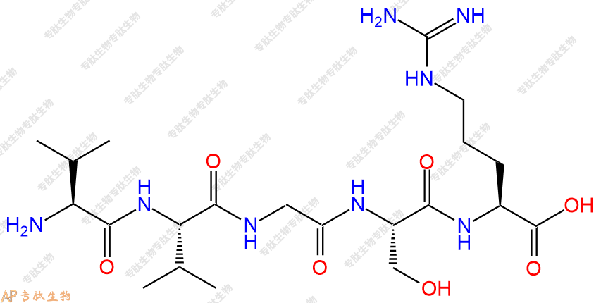 专肽生物产品H2N-Val-Val-Gly-Ser-Arg-COOH