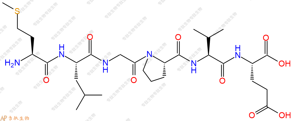 专肽生物产品H2N-Met-Leu-Gly-Pro-Val-Glu-COOH