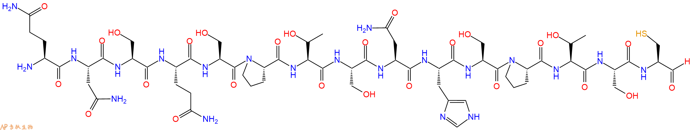 专肽生物产品H2N-Gln-Asn-Ser-Gln-Ser-Pro-Thr-Ser-Asn-His-Ser-Pr