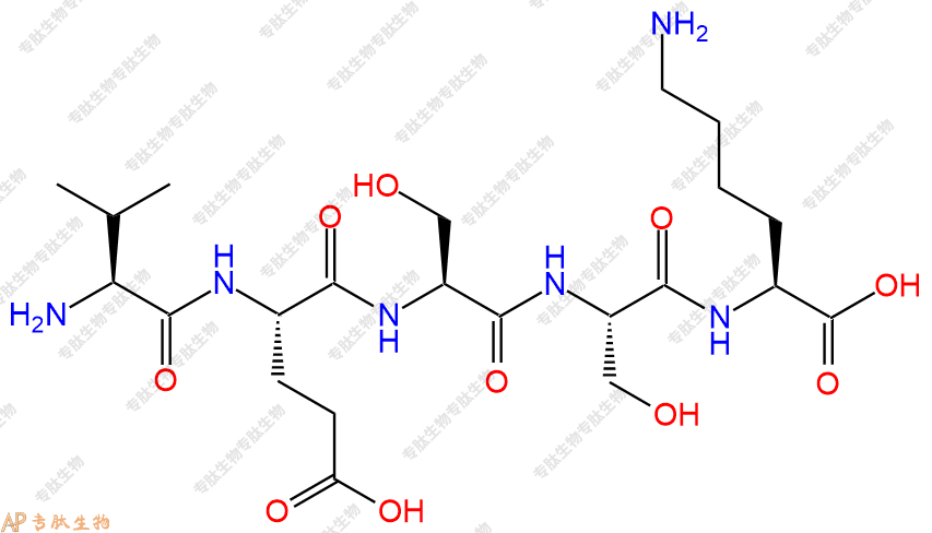专肽生物产品H2N-Val-Glu-Ser-Ser-Lys-COOH