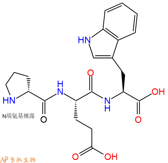 专肽生物产品H2N-DPro-Glu-Trp-COOH