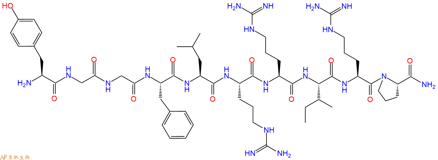 专肽生物产品强啡肽A(1-10)-酰胺化、 Dynorphin A (1-10)-NH279985-49-2