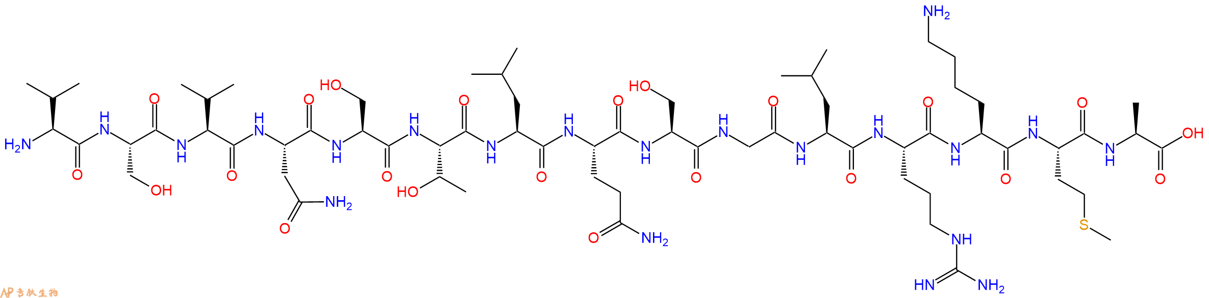 专肽生物产品TGEV Replicase (2871-2885), Replicase (2871-2885) (porcine transmissible gastroenteritis virus) 587886-51-9
